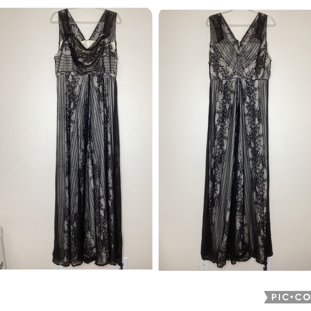 Geode Black Lace Maxi Dress Whimsygoth XL